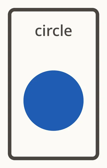 Sample card: circle