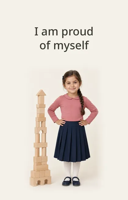 Sample card: I am proud of myself